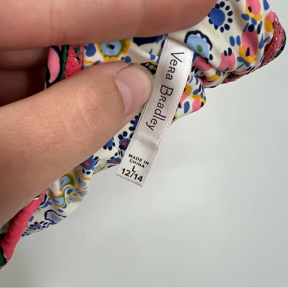 Vera Bradley Pink Floral Off Shoulder Layla Bikini Top